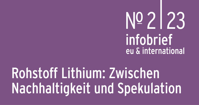 Tröster/Staritz/Wojewska: Kritischer Rohstoff Lithium: Zwischen Nachhaltigkeit und Spekulation