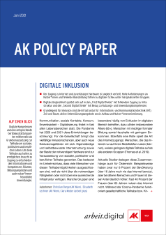 Policy Paper Care Work 4.0 © AK Wien