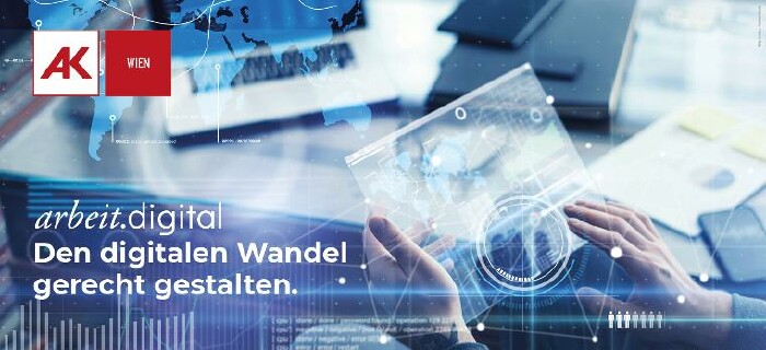 arbeit.digital Zukunftskonferenz Header - AK Wien: Den digitalen Wandel gerecht gestalten