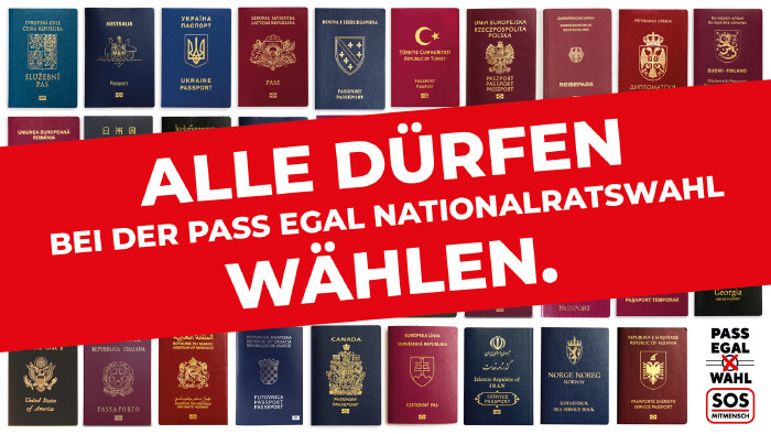 Alle dürfen bei der Pass egal Nationalratswahl wählen.