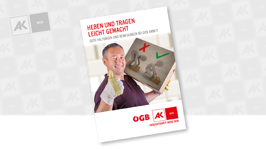 Der Rücken zwickt - immer mehr ArbeitnehmerInnen kennen das aus eigener Erfahrung. Diese Broschüre gibt Tipps, wie man Belastungen vermeiden kann. © Edler von Rabenstein – Fotolia.com, AK Wien Cover der Broschüre © Edler von Rabenstein – Fotolia.com, AK Wien