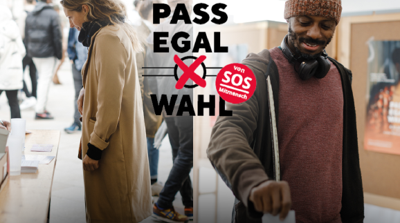 Wähler:innen bei der Pass Egal Wahl