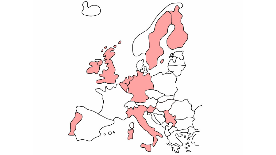 Europakarte © SOZAK