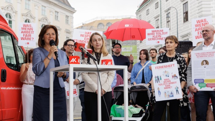 AK Pr&auml;sidentin Anderl fordert faire Arbeitsbedingungen f&uuml;r Teilzeit-Besch&auml;ftigte.