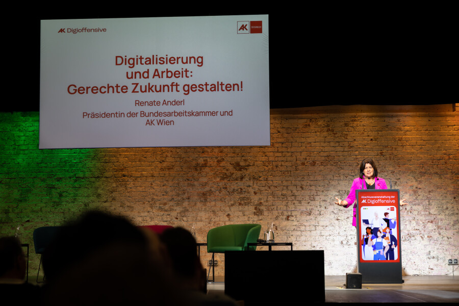 AK Präsidentin Renate Anderl über die digitale Zukunft © Fadi Amraish AK Präsidentin Renate Anderl über die digitale Zukunft