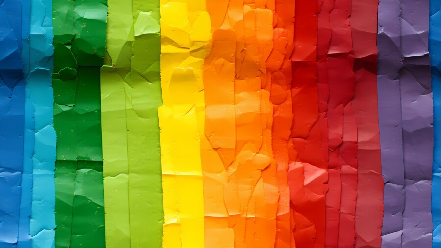 Helles Regenbogenflaggenmuster