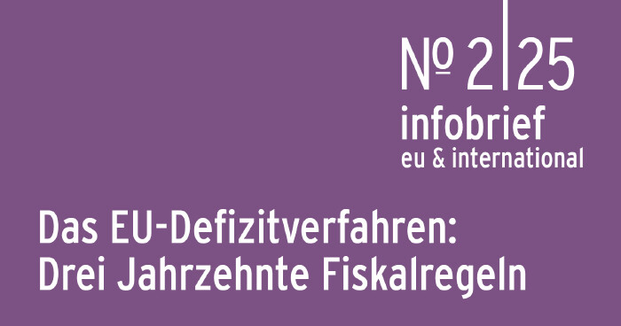 AK Infobrief 2|25 | Wegerer: Das EU-Defizitverfahren – Drei Jahrzehnte Fiskalregeln © AK WIEN AK Infobrief 2|25 | Wegerer: Das EU-Defizitverfahren Drei Jahrzehnte Fiskalregeln: Ein Rückblick mit Ausblick AK Infobrief 2|25 | Wegerer: Das EU-Defizitverfahren Drei Jahrzehnte Fiskalregeln: Ein Rückblick mit Ausblick © AK WIEN