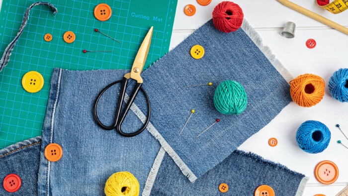 Upcycling-Idee f&uuml;r alte Jeans