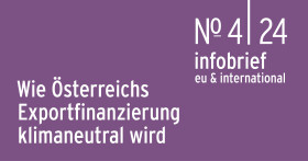 AK Infobrief 4|24: Schl&ouml;gl/Pfaffenbichler/Raza: Wie &Ouml;sterreichs Exportfinanzierung klimaneutral wird