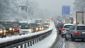 Stau auf der Autobahn